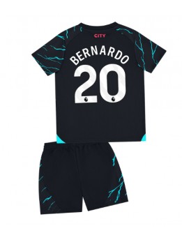 Billige Manchester City Bernardo Silva #20 Tredjedraktsett Barn 2023-24 Kortermet (+ Korte bukser)